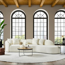 Load image into Gallery viewer, Adorn Homez Jules Premium Curve Sofa in Boucle Fabric