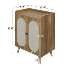 Load image into Gallery viewer, Adorn Homez Ricco Shoe rack with Rattan/cane mesh .