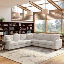 Load image into Gallery viewer, Adorn Homez Riley L shape Corner Sofa 7 Seater in Velvet Fabric