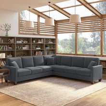 Load image into Gallery viewer, Adorn Homez Riley L shape Corner Sofa 7 Seater in Velvet Fabric