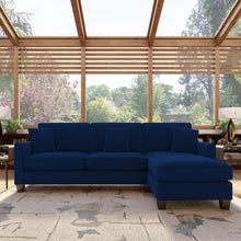 Load image into Gallery viewer, Adorn Homez Riley L Shape 5 Seater Sofa in Velvet Fabric