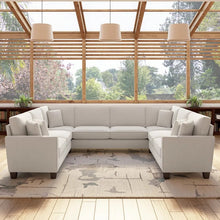 Load image into Gallery viewer, Adorn Homez Riley C shape Corner Sofa 8 Seater in Velvet Fabric