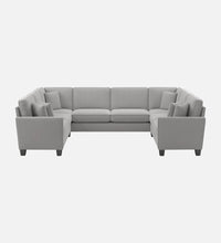 Load image into Gallery viewer, Adorn Homez Riley C shape Corner Sofa 8 Seater in Velvet Fabric