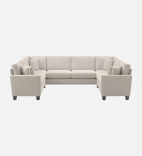 Load image into Gallery viewer, Adorn Homez Riley C shape Corner Sofa 8 Seater in Velvet Fabric