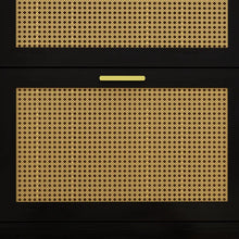 Load image into Gallery viewer, Adorn Homez Avion Shoe rack with Rattan/cane mesh