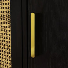 Load image into Gallery viewer, Adorn Homez Avion Shoe rack with Rattan/cane mesh