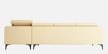 Load image into Gallery viewer, Adorn Homez - Gemini 5 Seater Sectional Sofa In Premium Molfino Fabric with Adjustable Headrest
