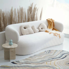 Load image into Gallery viewer, Adorn Homez Sylvia 3 Seater Premium Curve Sofa in Boucle Fabric