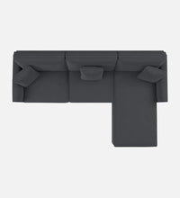Load image into Gallery viewer, Adorn Homez Riley L shape Sofa (4 Seater) in Velvet Fabric