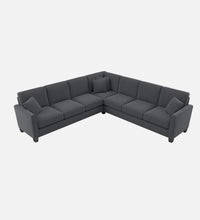 Load image into Gallery viewer, Adorn Homez Riley L shape Corner Sofa 7 Seater in Velvet Fabric