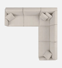 Load image into Gallery viewer, Adorn Homez Riley L Shape Corner Sofa 5 Seater in Velvet Fabric