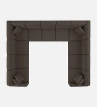 Load image into Gallery viewer, Adorn Homez Riley C shape Corner Sofa 11  Seater in Velvet Fabric