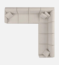 Load image into Gallery viewer, Adorn Homez Riley L shape Corner Sofa 7 Seater in Velvet Fabric