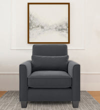 Load image into Gallery viewer, Adorn Homez Riley 1 Seater Sofa in Velvet Fabric