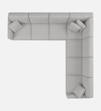 Load image into Gallery viewer, Adorn Homez Riley L shape Corner Sofa 7 Seater in Velvet Fabric