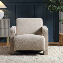 Load image into Gallery viewer, Adorn Homez Swedan Accent chair in Pure Boucle Fabric