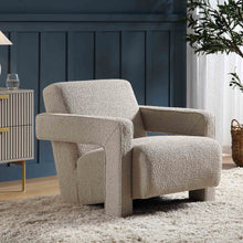 Load image into Gallery viewer, Adorn Homez Swedan Accent chair in Pure Boucle Fabric