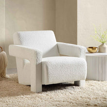 Load image into Gallery viewer, Adorn Homez Swedan Accent chair in Pure Boucle Fabric