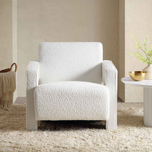Load image into Gallery viewer, Adorn Homez Swedan Accent chair in Pure Boucle Fabric