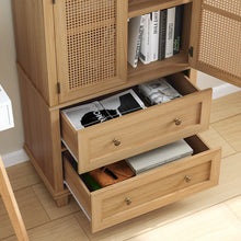 Load image into Gallery viewer, Adorn Homez Verona 2 Doors Cabinet with Rattan/Cane Mesh