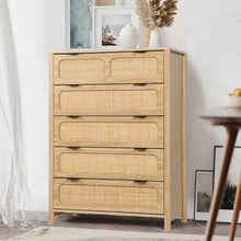 Load image into Gallery viewer, Adorn Home Cambrey Chest of Drawer with Rattan/Cane Mesh