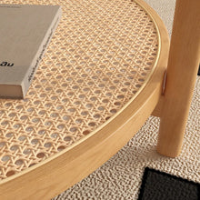 Load image into Gallery viewer, Adorn Home Solid Wood Kingston Center Table with Rattan/Cane Mesh