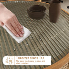 Load image into Gallery viewer, Adorn Home Solid Wood Kingston Center Table with Rattan/Cane Mesh