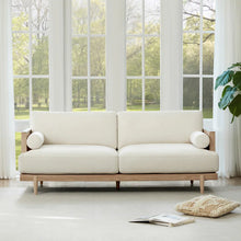 Load image into Gallery viewer, Adorn Homez Jensen Solid Wood 3 Seater Sofa in Premium Velvet Fabric