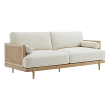 Load image into Gallery viewer, Adorn Homez Jensen Solid Wood 3 Seater Sofa in Premium Velvet Fabric