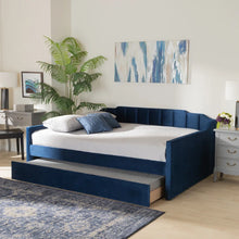 Load image into Gallery viewer, Adorn Homez Vintage Trundle Daybed Without Storage in Velvet