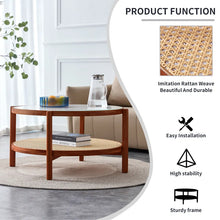 Load image into Gallery viewer, Adorn Home Solid Wood Kingston Center Table with Rattan/Cane Mesh