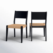Load image into Gallery viewer, Adorn Homez Lily Teakwood Dining Chair with Rope Seats Handwoven