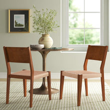 Load image into Gallery viewer, Adorn Homez Lily Teakwood Dining Chair with Rope Seats Handwoven