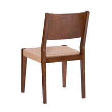 Load image into Gallery viewer, Adorn Homez Lily Teakwood Dining Chair with Rope Seats Handwoven