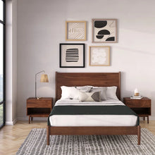 Load image into Gallery viewer, Adorn Homez Segur Wooden Queen Size Bed Without Storage