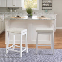 Load image into Gallery viewer, Adorn Homez Ronan Solid Wood Bar Stool With Upholstery