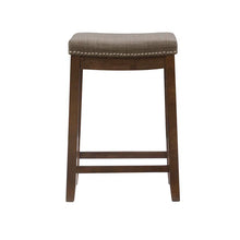 Load image into Gallery viewer, Adorn Homez Ronan Solid Wood Bar Stool With Upholstery