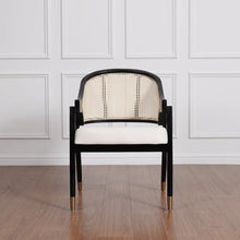 Load image into Gallery viewer, Adorn Homez Milton Teakwood Dining Chair with Rattan/cane Mesh