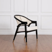 Load image into Gallery viewer, Adorn Homez Milton Teakwood Dining Chair with Rattan/cane Mesh