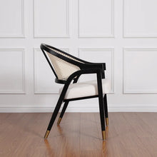 Load image into Gallery viewer, Adorn Homez Milton Teakwood Dining Chair with Rattan/cane Mesh
