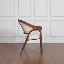 Load image into Gallery viewer, Adorn Homez Milton Teakwood Dining Chair with Rattan/cane Mesh