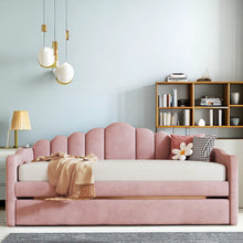 Load image into Gallery viewer, Adorn Homez Leanna Trundle Daybed Without Storage in Velvet