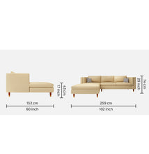 Load image into Gallery viewer, Adorn Homez Lima Sofa Sectional in Leatherette