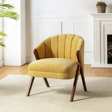Load image into Gallery viewer, Adorn Homez Scandl Accent Chair in premium Fabric