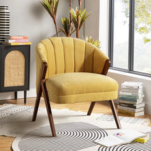 Load image into Gallery viewer, Adorn Homez Scandl Accent Chair in premium Fabric