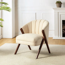 Load image into Gallery viewer, Adorn Homez Scandl Accent Chair in premium Fabric