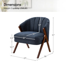 Load image into Gallery viewer, Adorn Homez Scandl Accent Chair in premium Fabric
