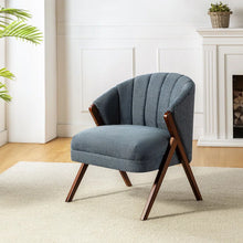 Load image into Gallery viewer, Adorn Homez Scandl Accent Chair in premium Fabric