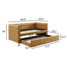 Load image into Gallery viewer, Adorn Homez Espino Trundle Wooden Daybed Without Storage