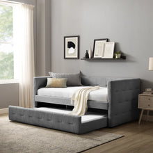 Load image into Gallery viewer, Adorn Homez Espino Trundle Wooden Daybed Without Storage